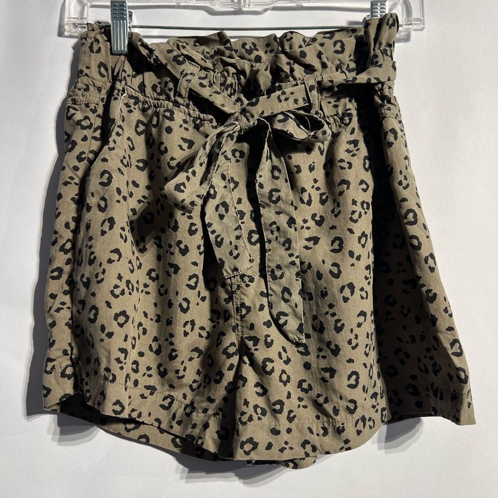 Thread & Supply Black and Tan Patterned Shorts